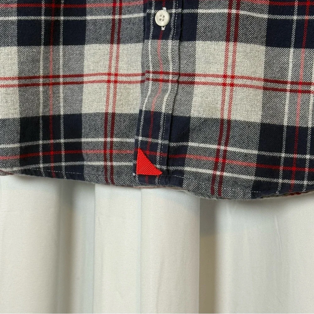 UNTUCKit Plaid Flannel Button Down Shirt Men’s XXL Slim Fit Cotton - Picture 7 of 11